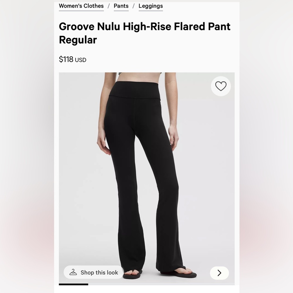 Lululemon groove Nuli high rise flared pant - Picture 2 of 5